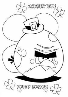 Dibujo para colorear de Angry Birds Seasons: Big Brother disfrazado