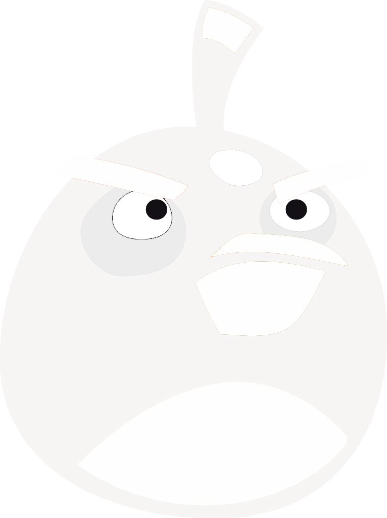 Dibujos para colorear de Angry Birds: Pájaro Bomba convencido