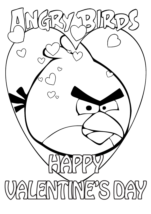 Retrato de Pájaro Rojo para San Valentin